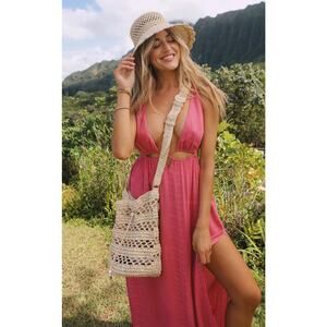 NWT! L*Space Rafael Maxi Cover-Up in Begonia - Size Medium